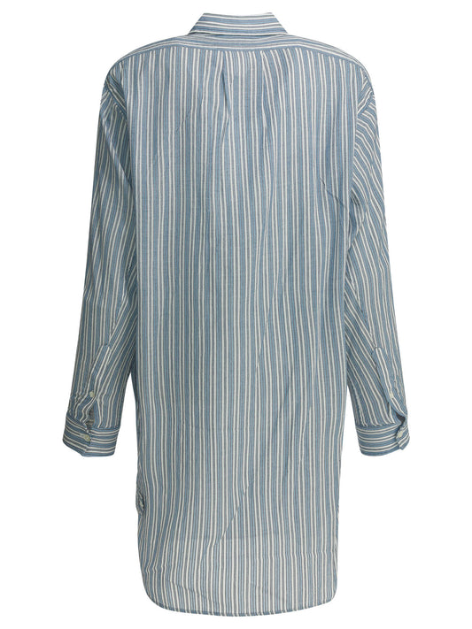 Striped chemisier dress Dresses
