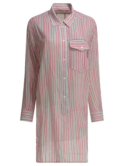 Striped chemisier dress Dresses