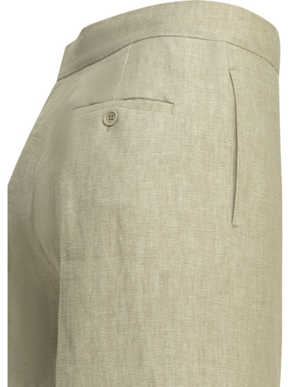 Linen tailored pants Trousers