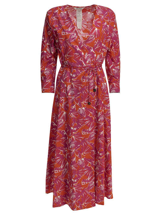 Floral A-line midi dress Dresses