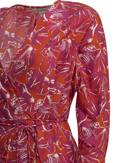 Floral A-line midi dress Dresses