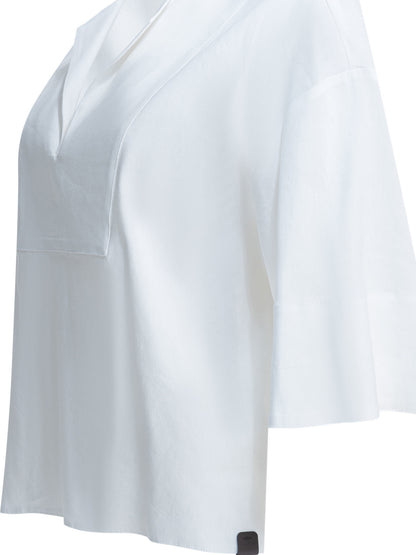 Linen blend blouse Shirts
