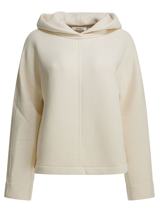 Hooded sweatshirt with tone-on-tone logo Sweatshirts