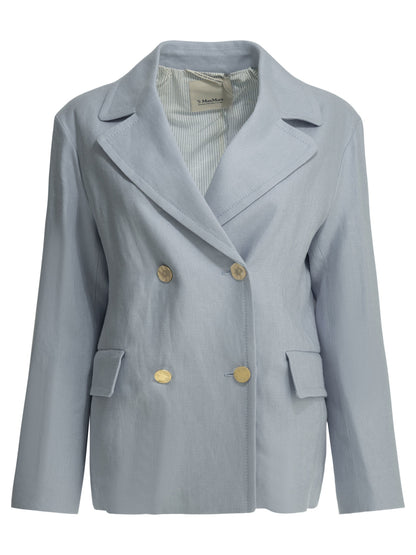 Linen double-breasted blazer Jackets and Coats