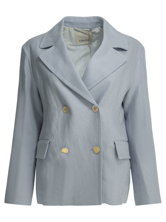 Linen double-breasted blazer Jackets and Coats