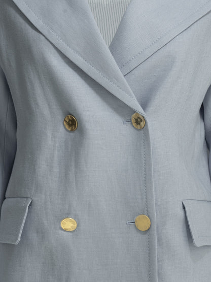 Linen double-breasted blazer Jackets and Coats