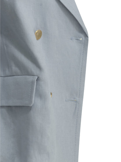 Linen double-breasted blazer Jackets and Coats