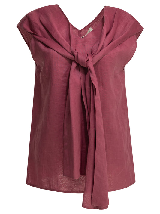 Casual draped top Tops