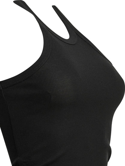 Cotton and silk tank top Tops