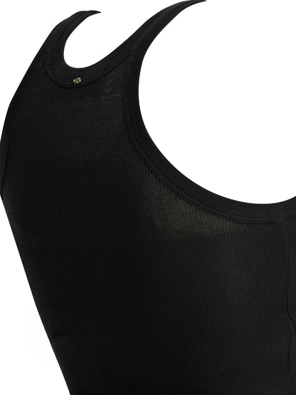 Cotton and silk tank top Tops