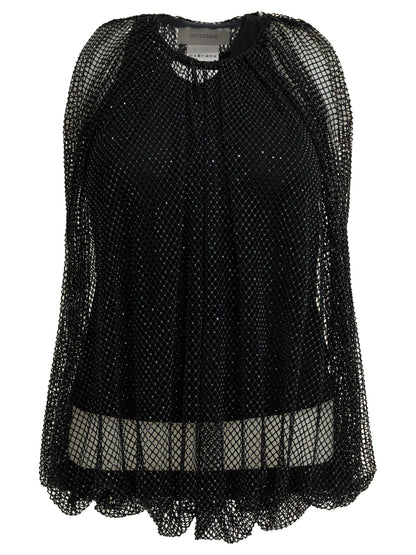Sleeveless mesh top Tops