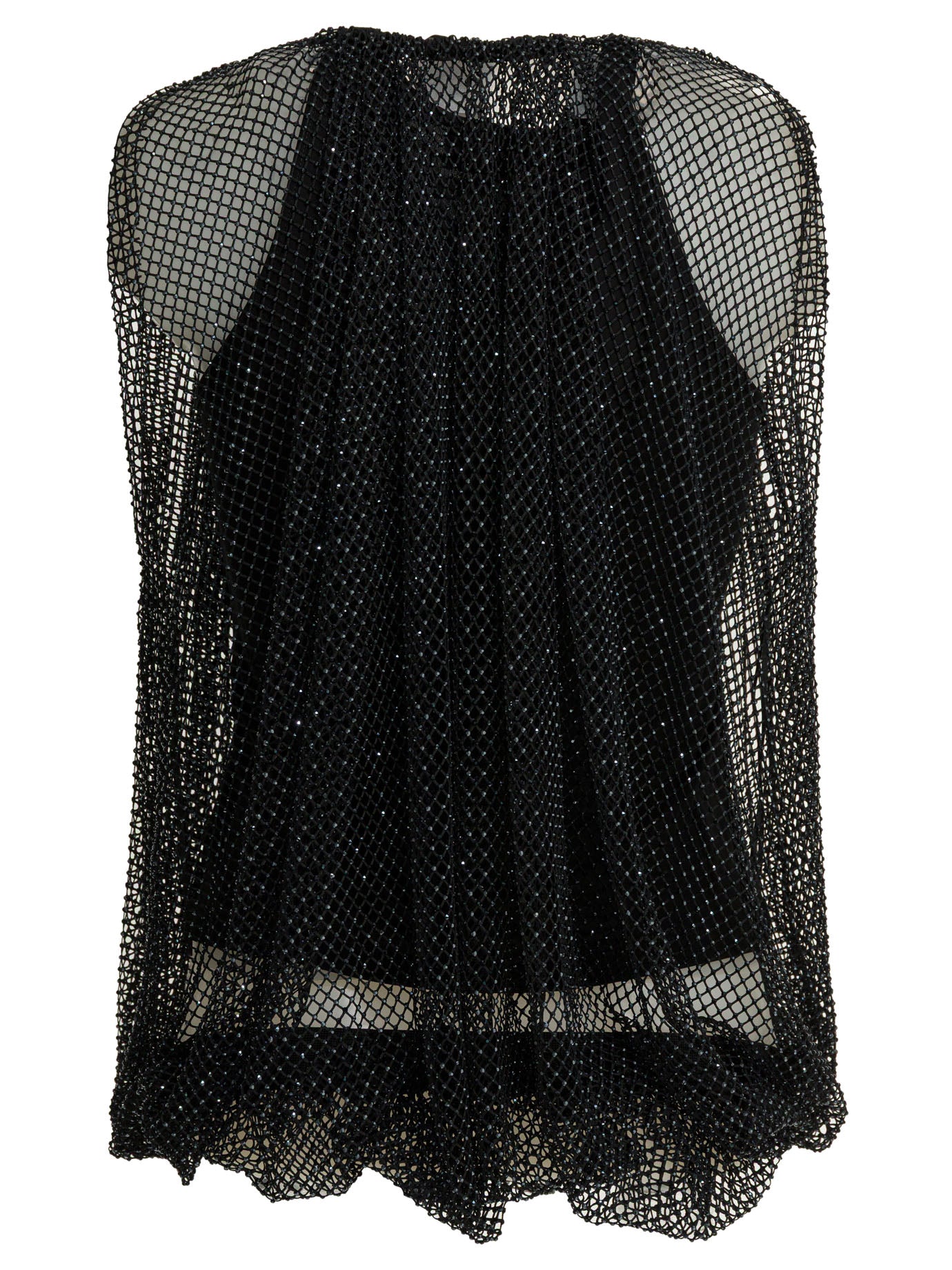 Sleeveless mesh top Tops
