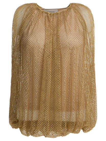 Sleeveless mesh top Tops