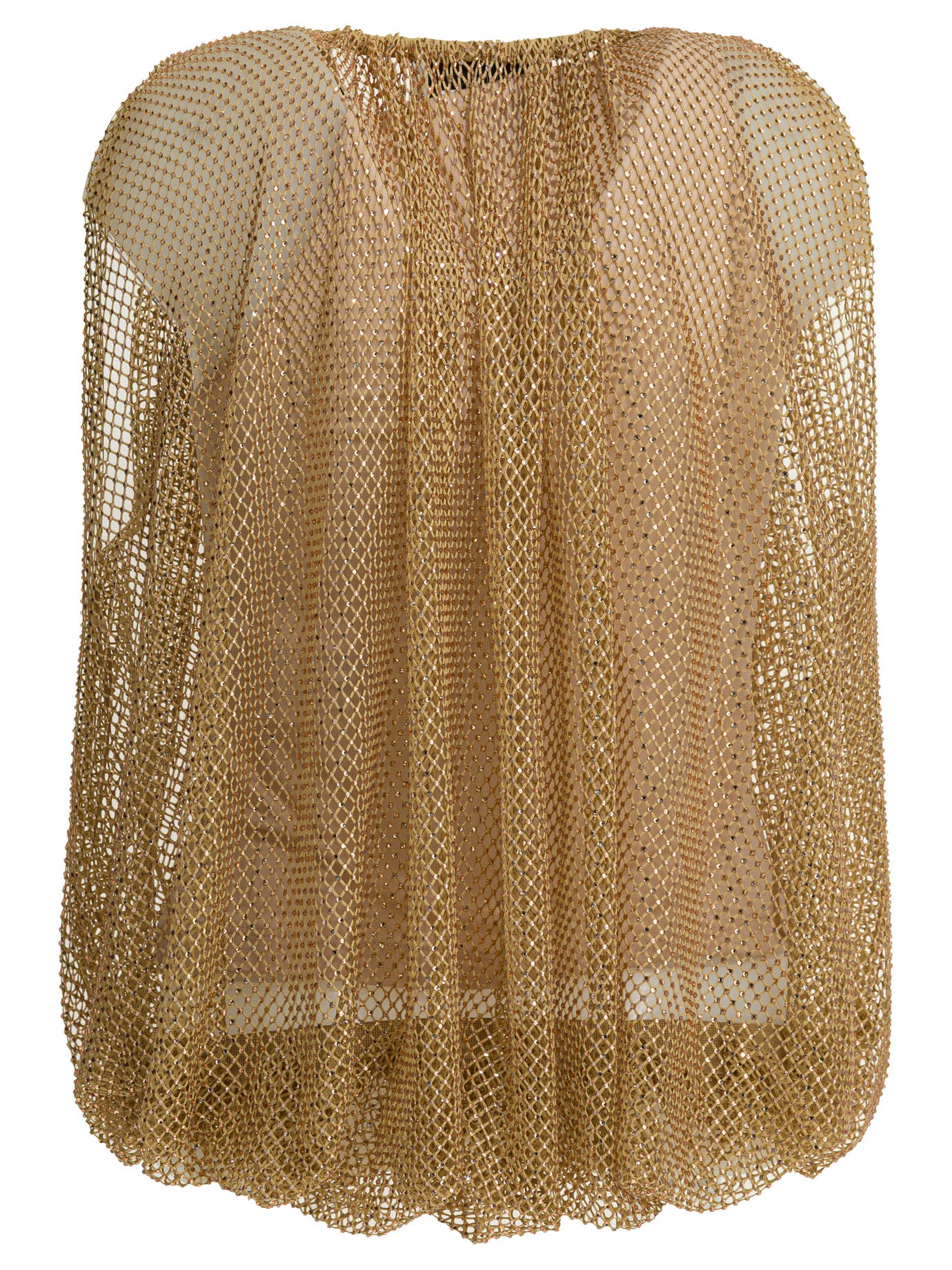Sleeveless mesh top Tops