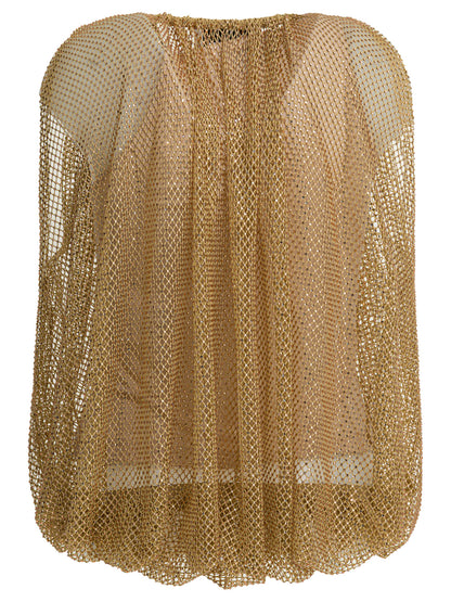 Sleeveless mesh top Tops