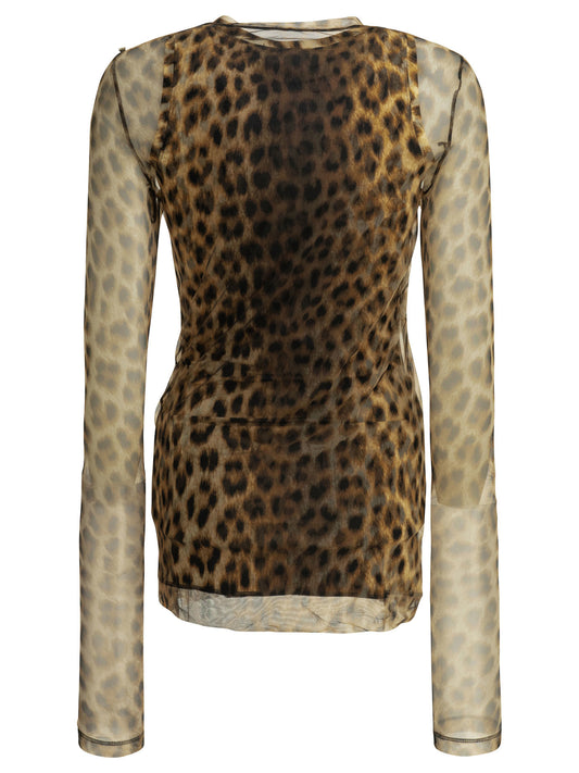 Fitted animalier top Tops