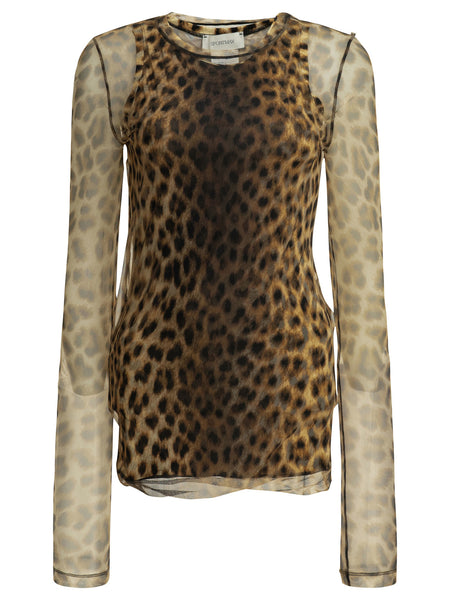Fitted animalier top Tops