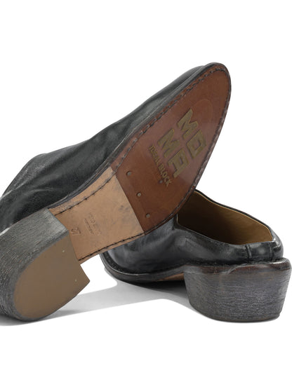 40MM Leather Sabot Sandals