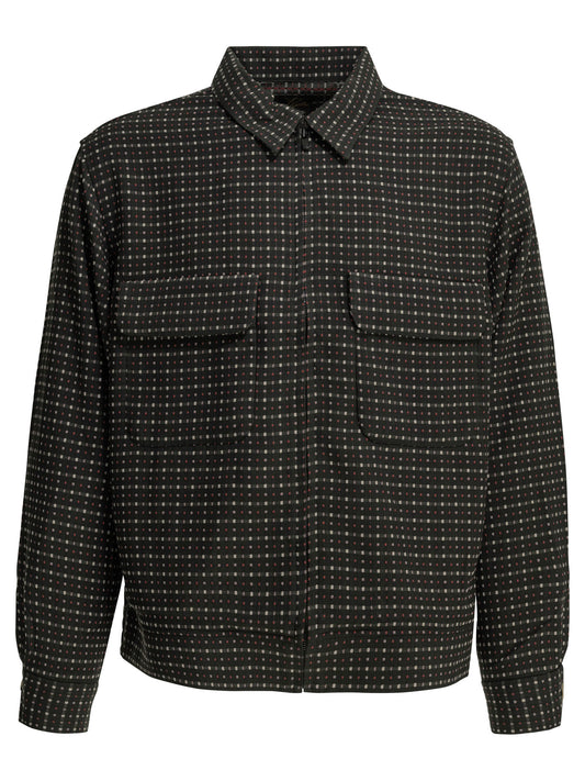 "Dobby Square" Lightweight jacket Jackets and Coats