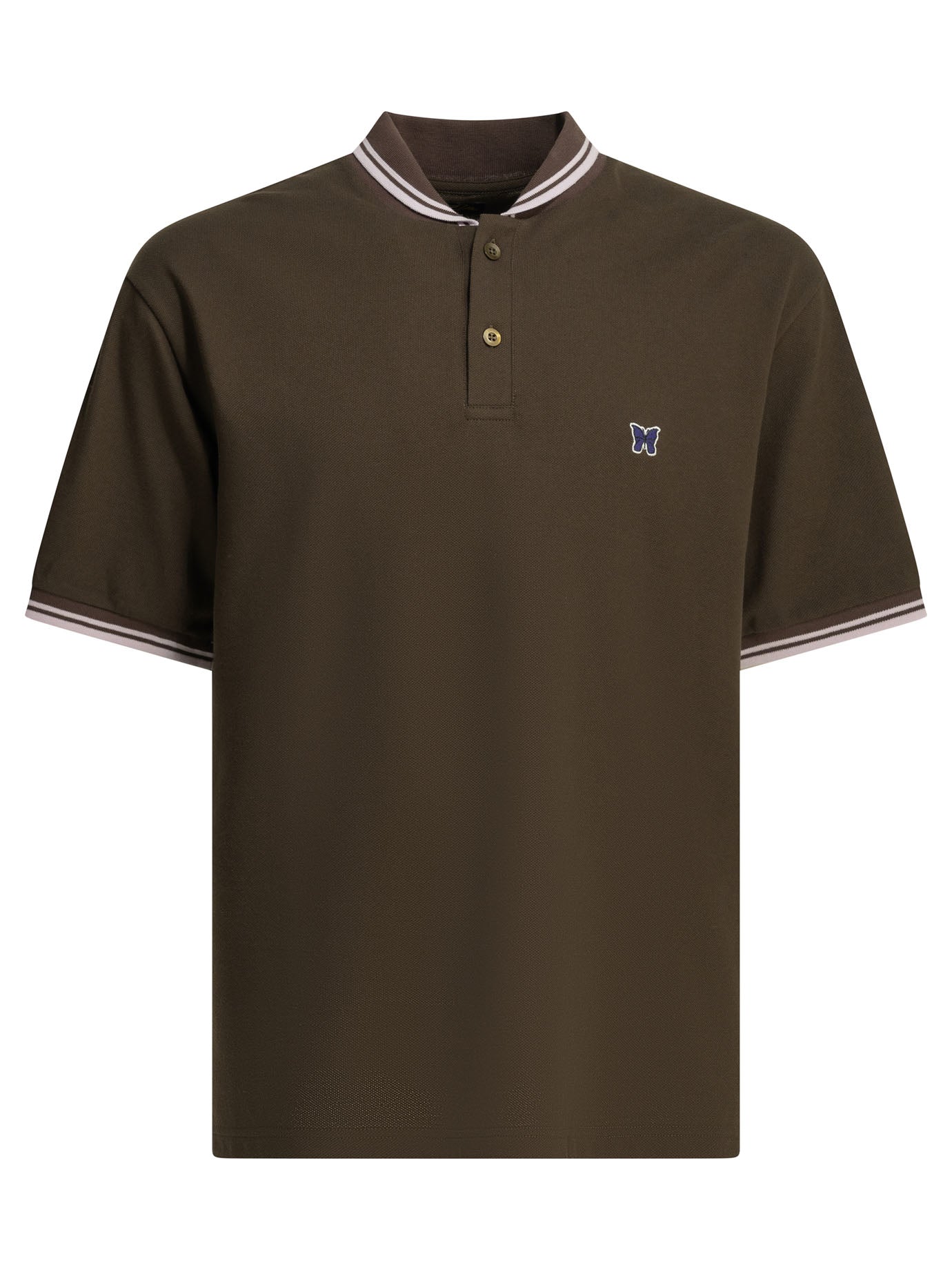 "Shawl Collar" Polo shirt with buttons Polo shirts