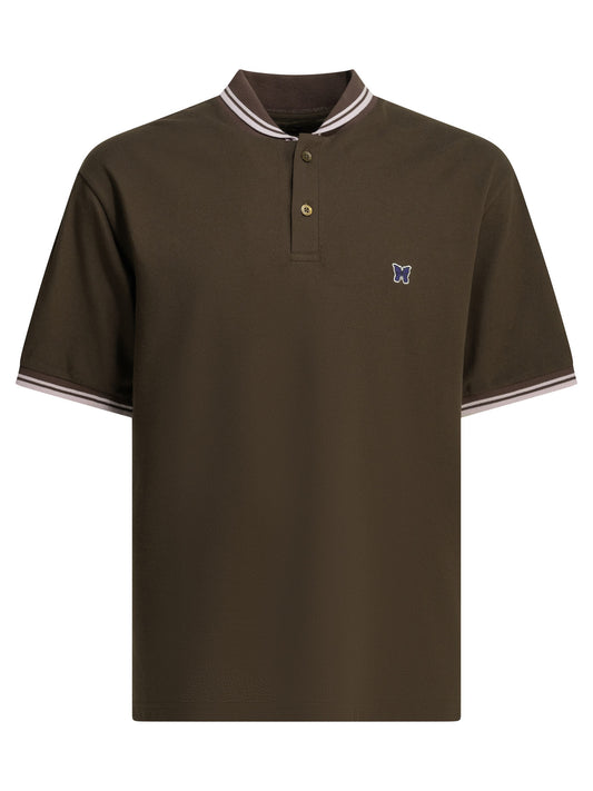 "Shawl Collar" Polo shirt with buttons Polo shirts