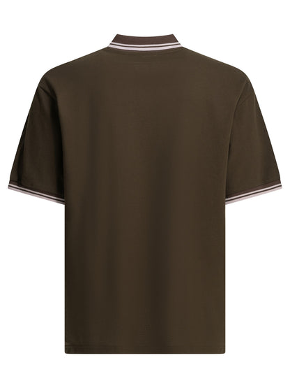 "Shawl Collar" Polo shirt with buttons Polo shirts