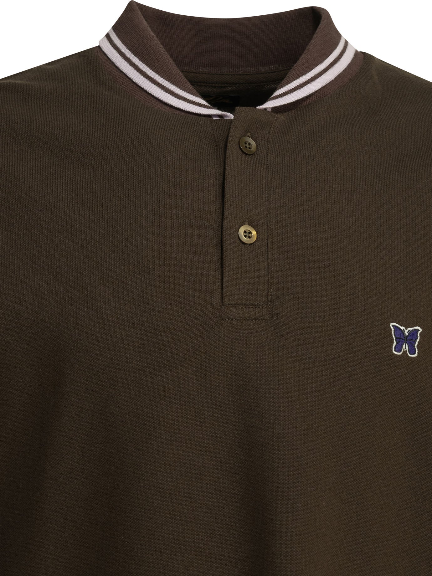 "Shawl Collar" Polo shirt with buttons Polo shirts