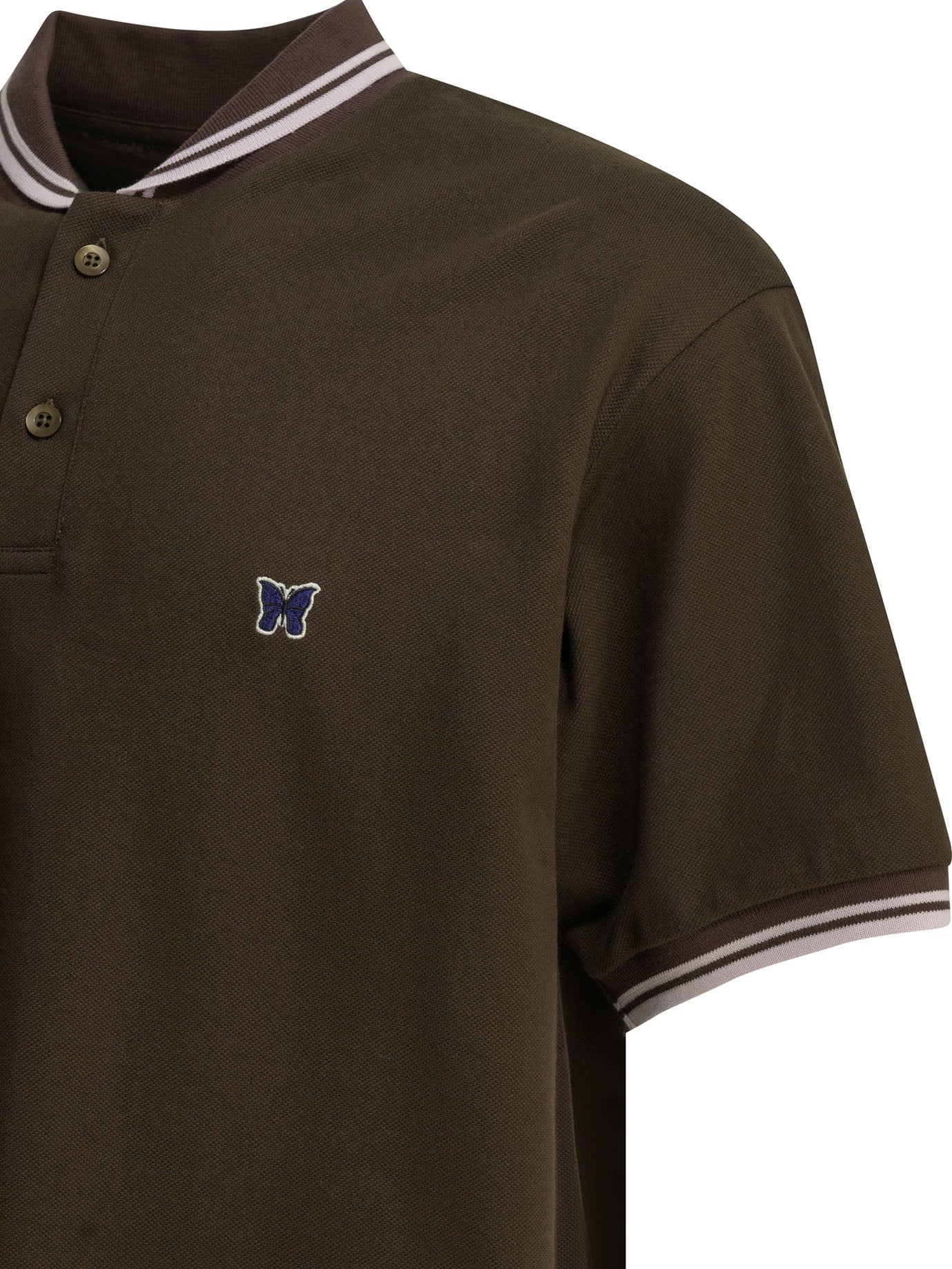 "Shawl Collar" Polo shirt with buttons Polo shirts