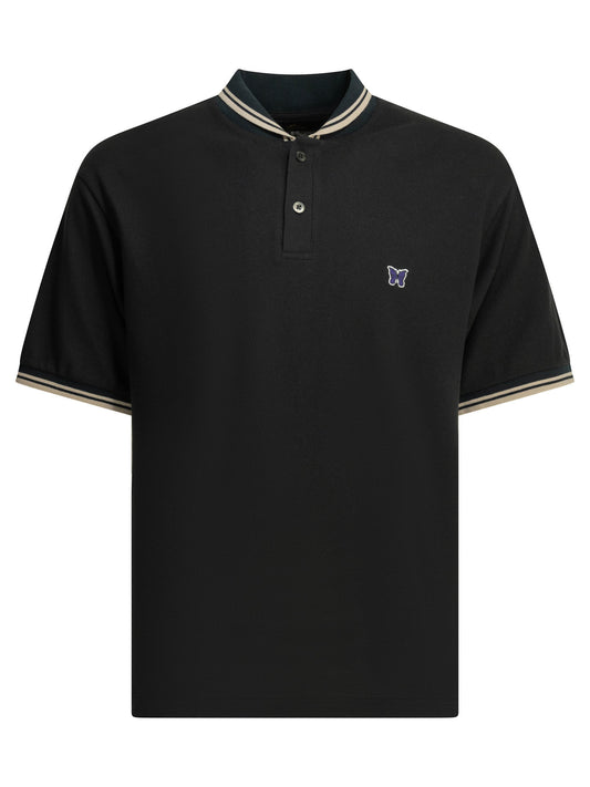 "Shawl Collar" Polo shirt with buttons Polo shirts