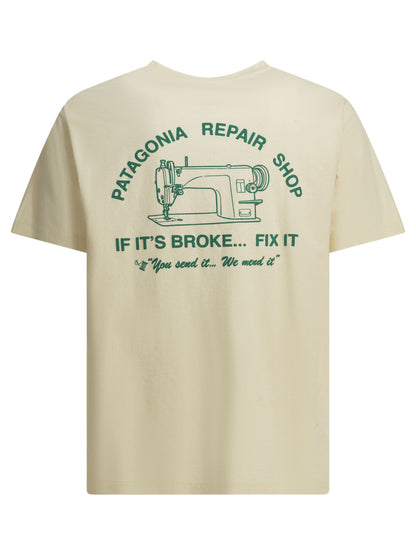 "Repair Shop" crewneck T-shirt T-shirts