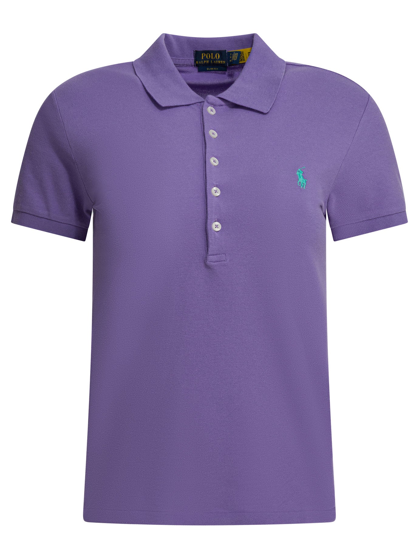 Slim-fit stretch polo shirt with logo Polo shirts