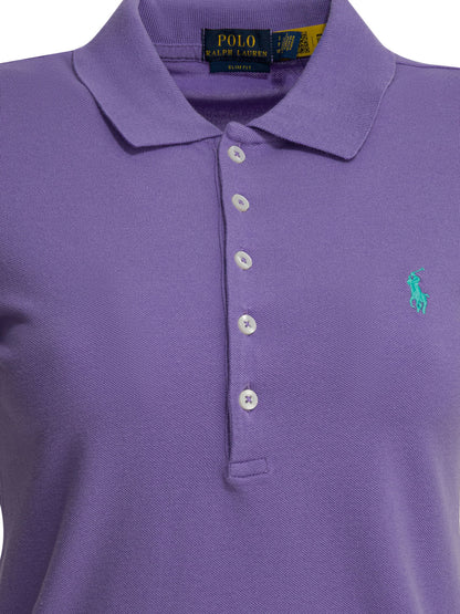 Slim-fit stretch polo shirt with logo Polo shirts