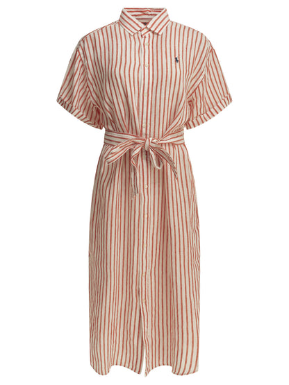 Long shirt dress with logo Dresses