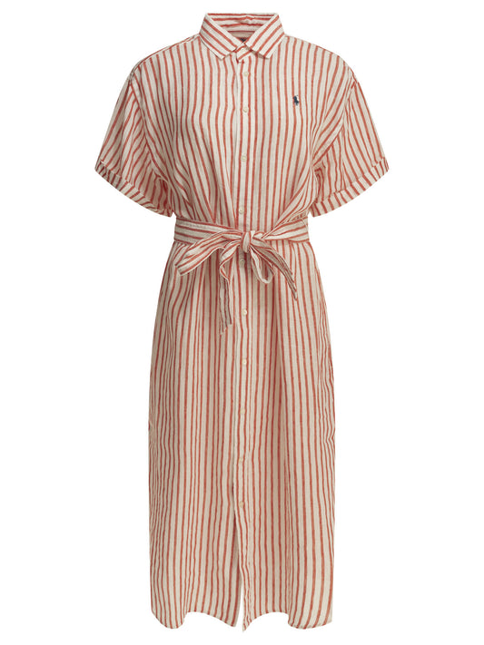 Long shirt dress with logo Dresses