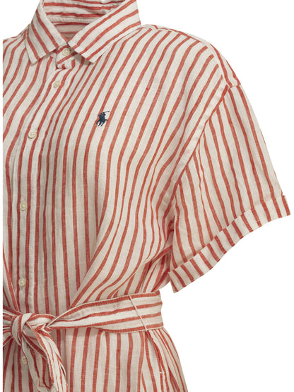 Long shirt dress with logo Dresses