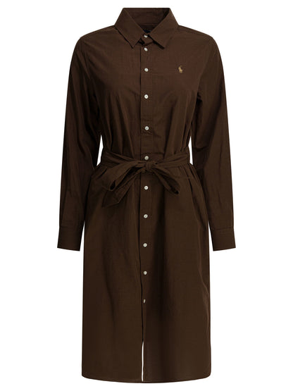 Cotton and linen midi dress Dresses