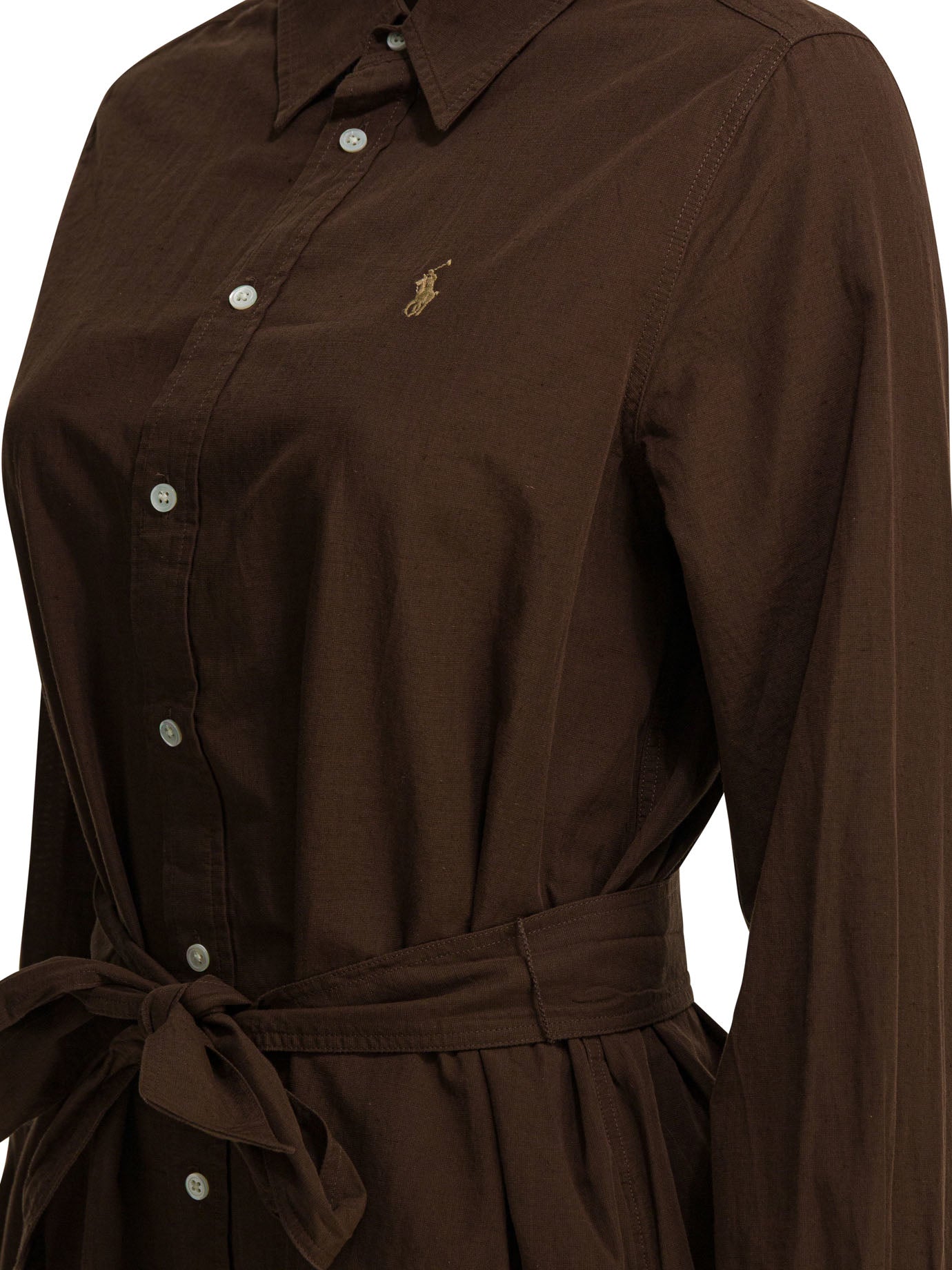 Cotton and linen midi dress Dresses