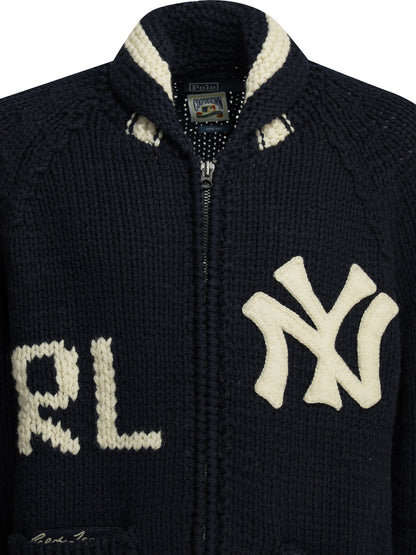 "Polo Ralph Lauren x New Yokr Yankees" Cardigan Knitwear