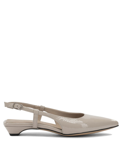 Slingback in pelle Heeled shoes