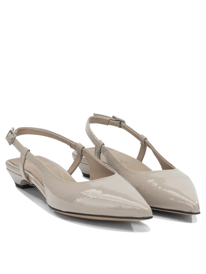 Slingback in pelle Heeled shoes