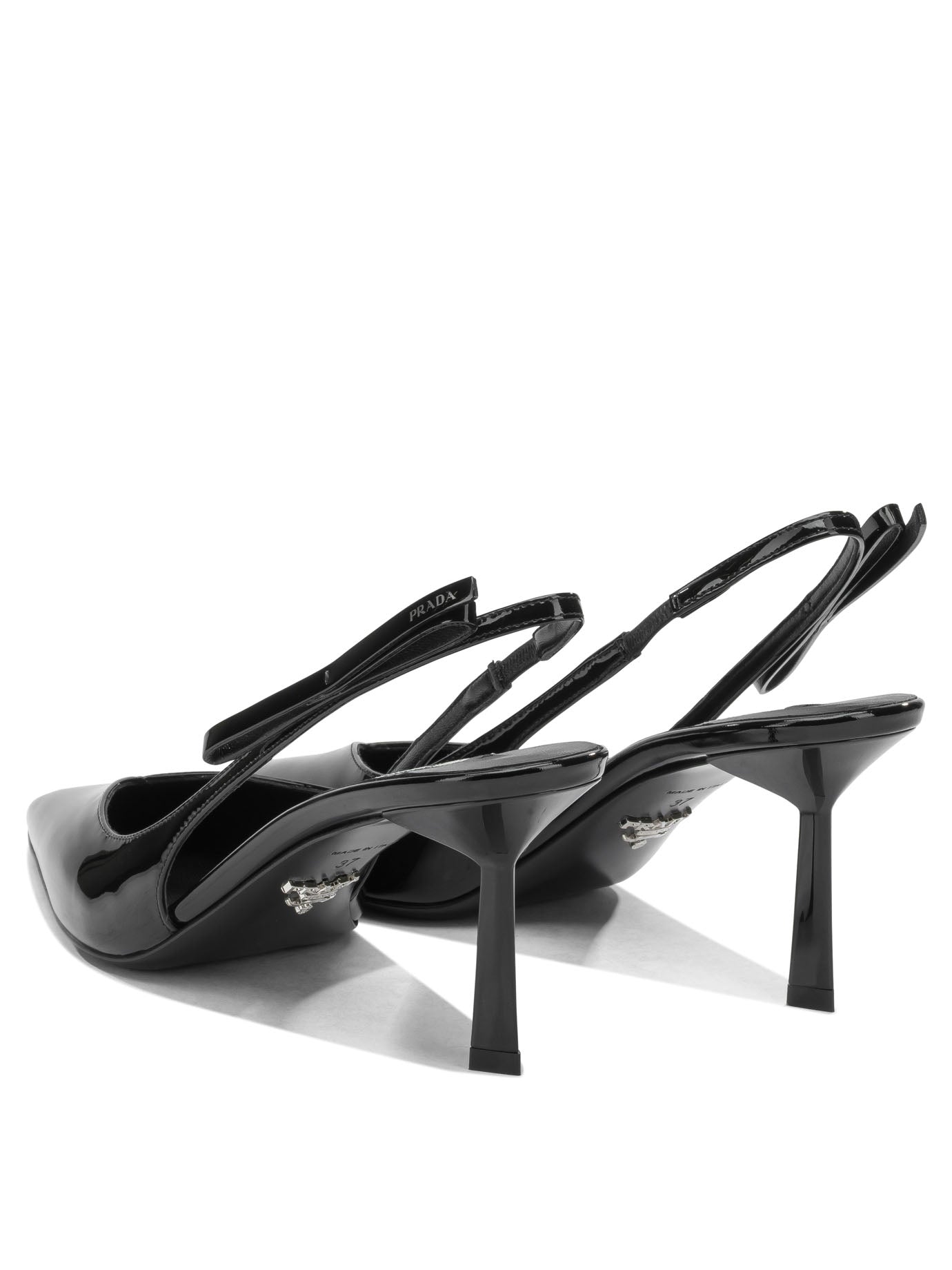 Patent leather slingback Heeled shoes