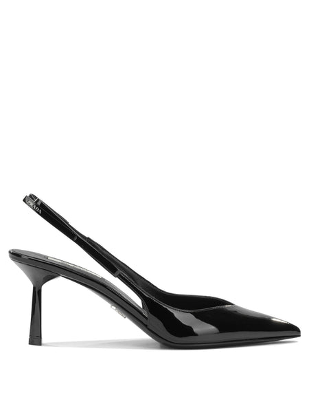 Patent leather slingback Heeled shoes