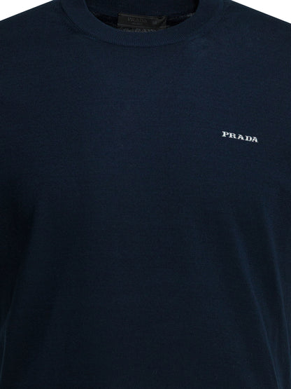 Crew-neck sweater with logo Knitwear