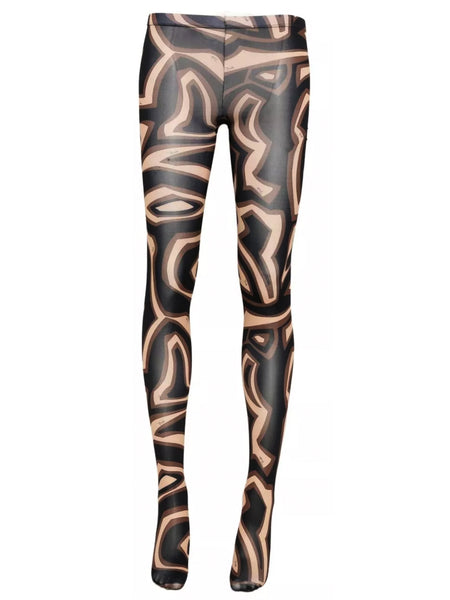 Printed jersey tights Socks