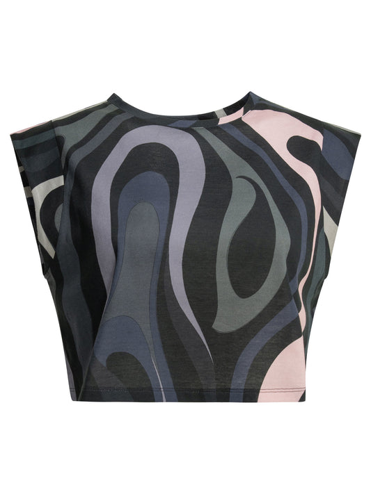 "Marmo" cropped top Tops