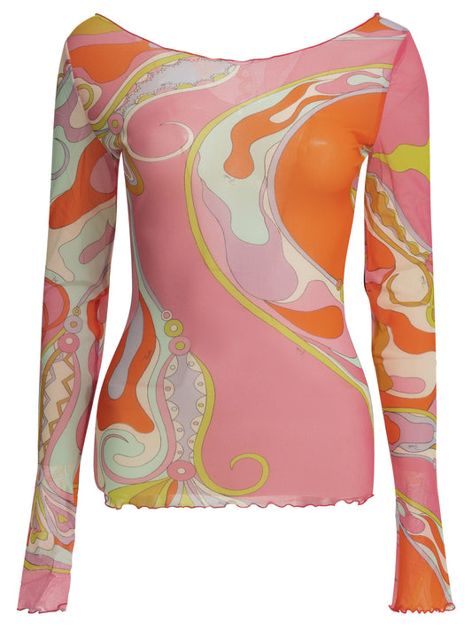 "Orchidee" fitted top Tops