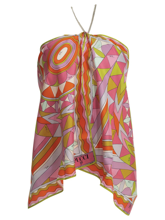 "Manuba" American neckline top Tops