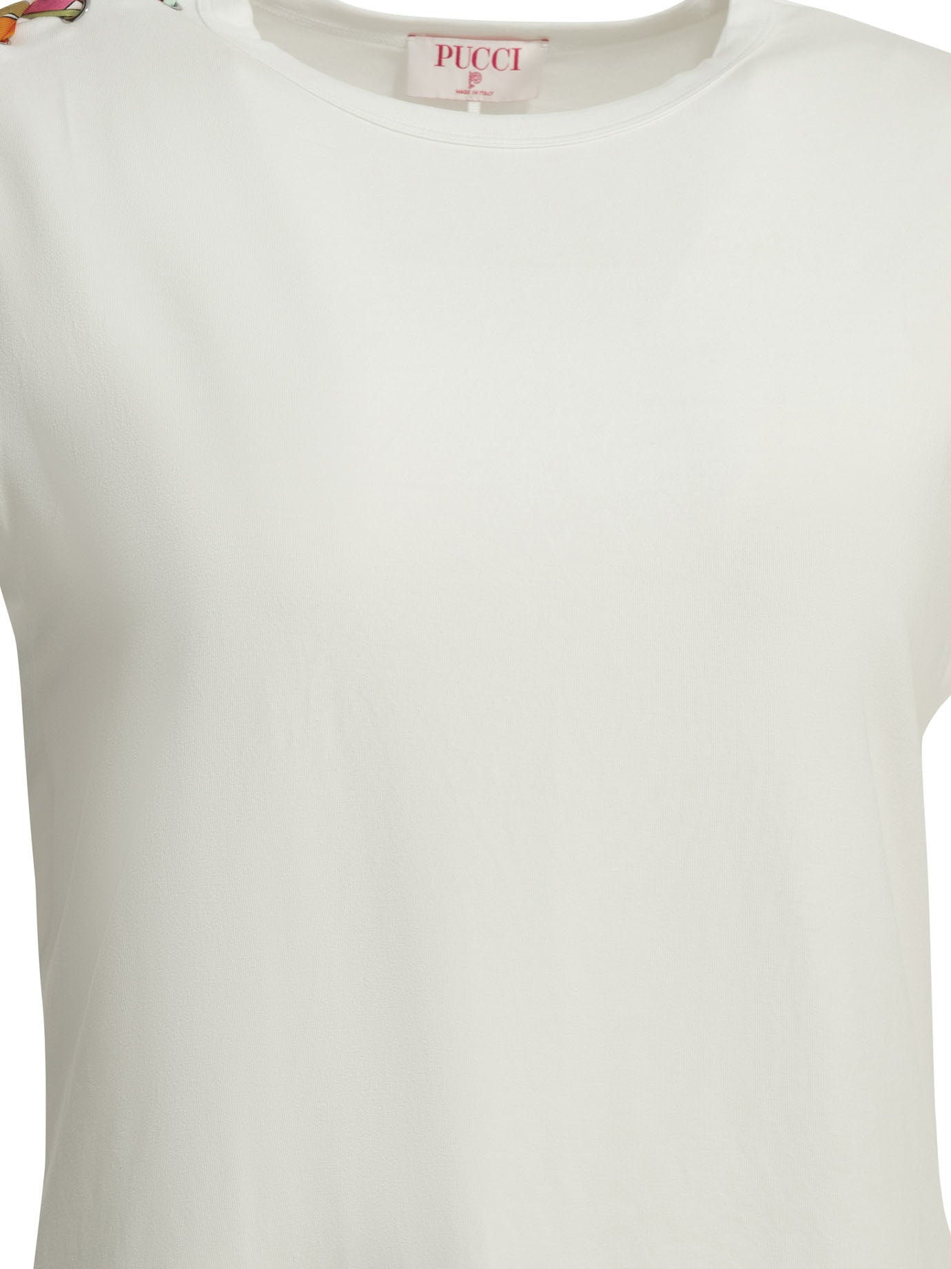 Crew-neck T-shirt with printed detail T-shirts