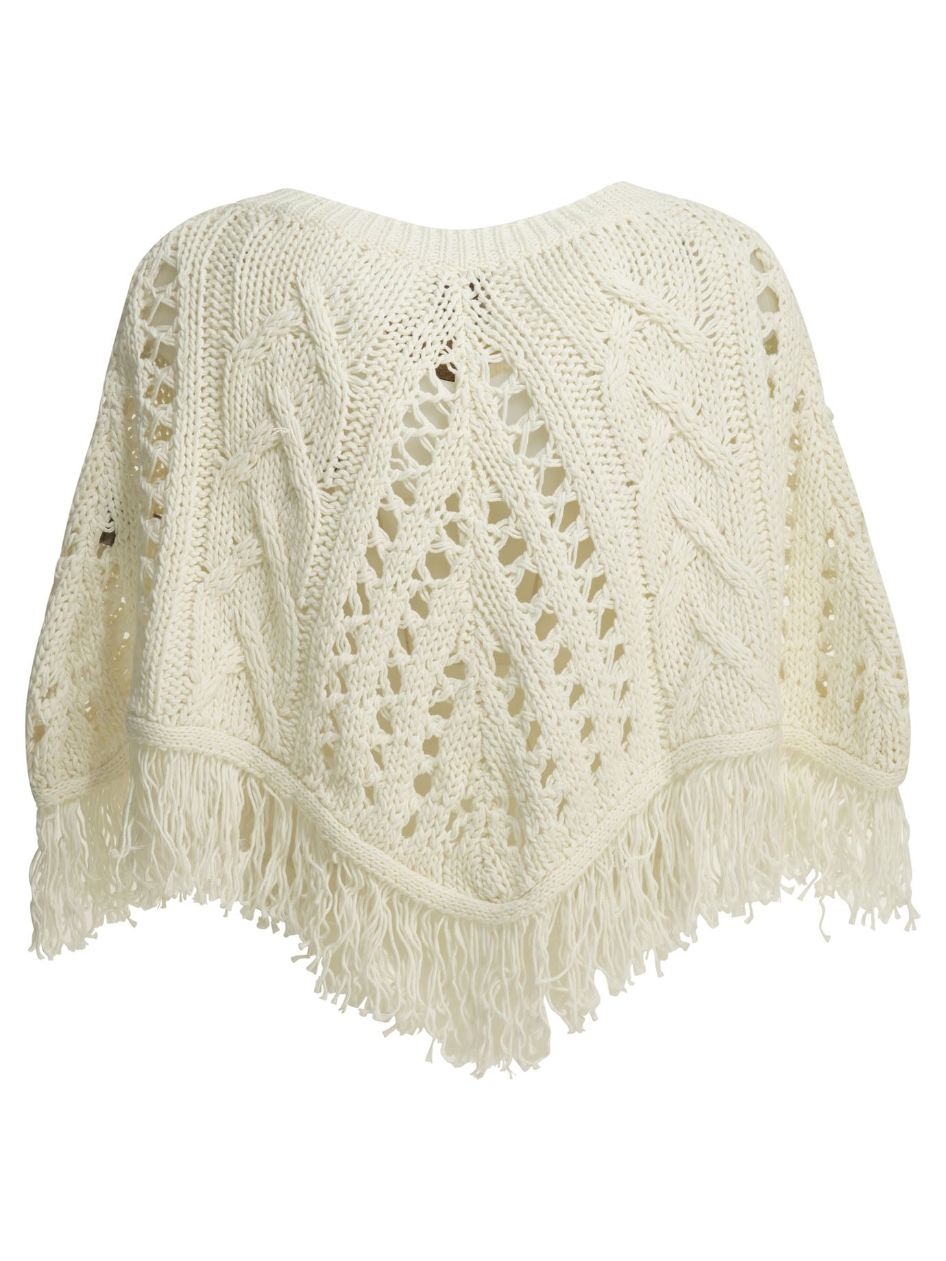 Perforated cotton cape Jackets and Coats