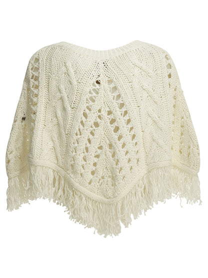 Perforated cotton cape Jackets and Coats
